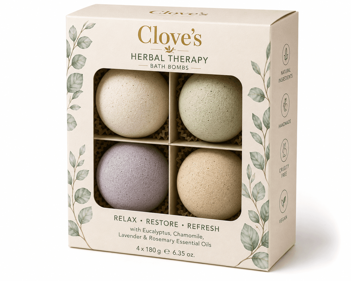 Herbal Therapy Bath Bomb Gift Set